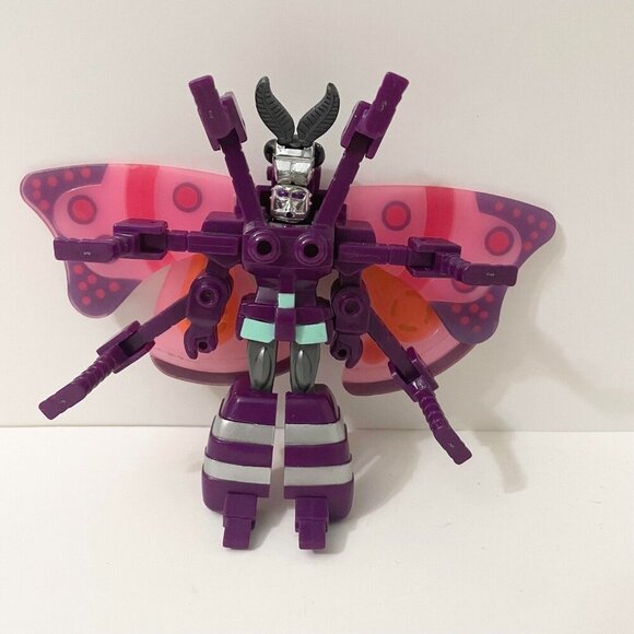 Vintage 80s LH V World Invading Insects Purple Rainbow Moth Figure Flaws - Picture 1 of 16